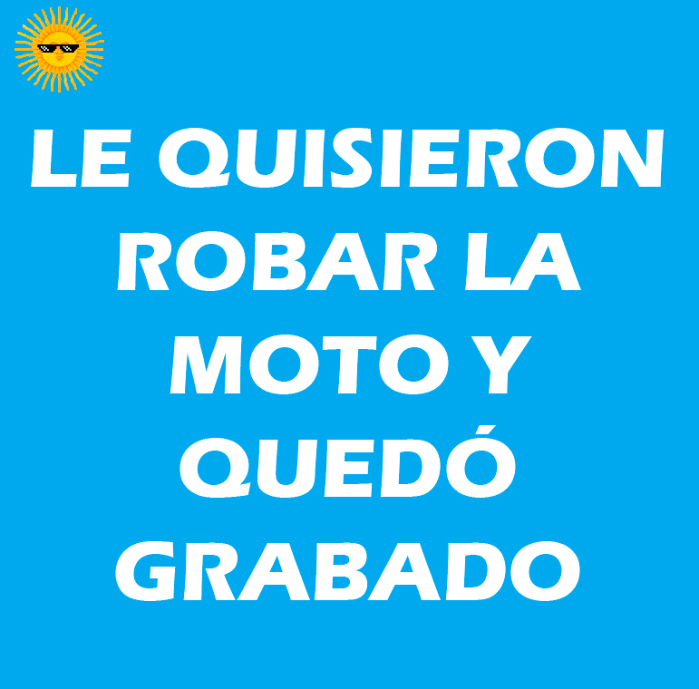 LE QUISIERON ROBAR LA MOTO Y QUEDÓ&nbsp;GRABADO