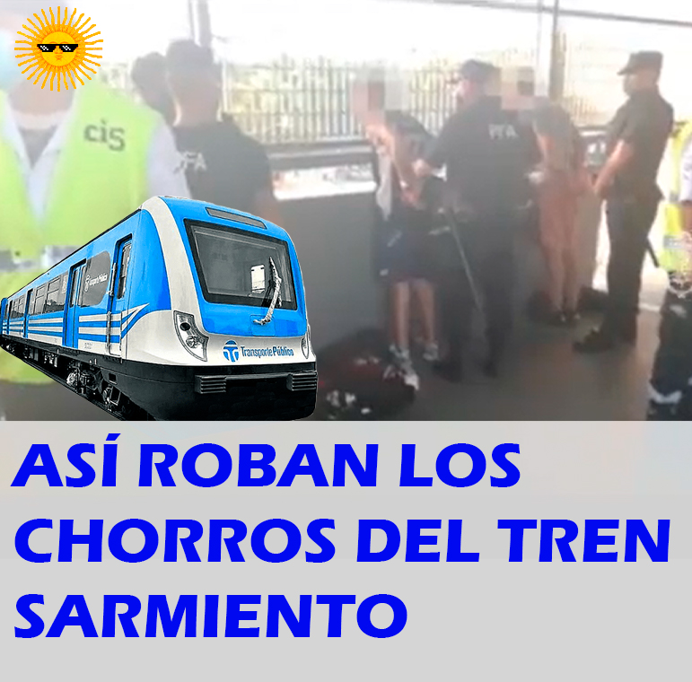 ASÍ ROBAN EN EL TREN&nbsp;SARMIENTO