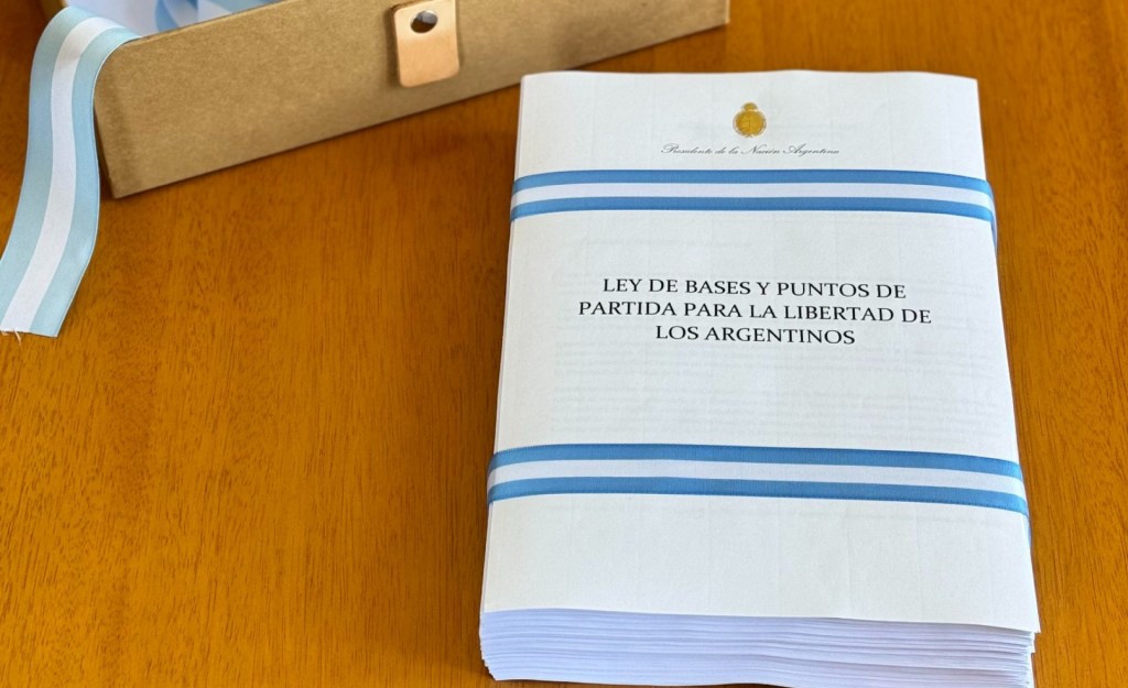 La Ley de Bases de Javier Milei llegó al Congreso con&nbsp;modificaciones