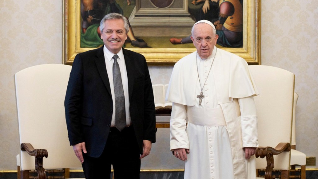 El Papa Francisco recibió a Alberto&nbsp;Fernandez