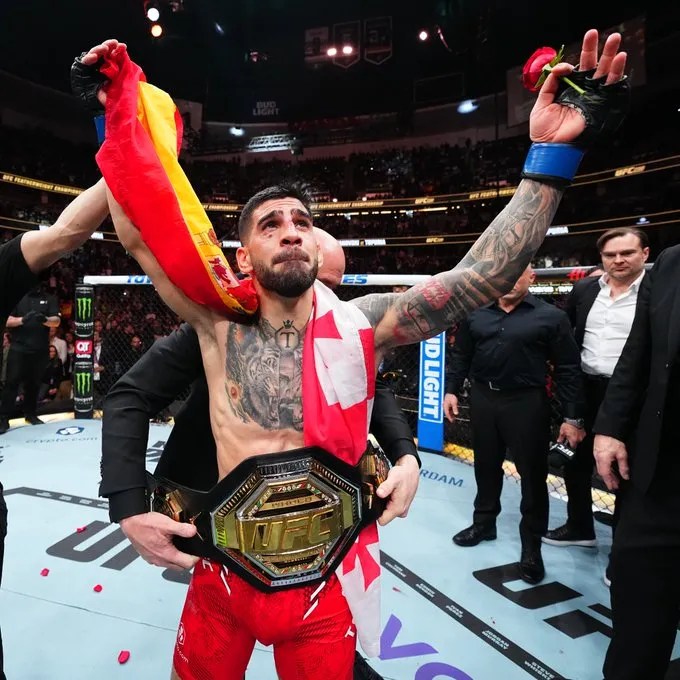 Ilia Topuria nuevo campeón de peso pluma de la&nbsp;UFC