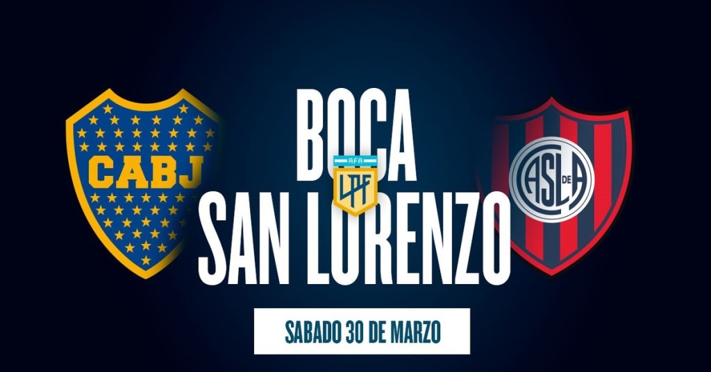 Boca – san lorenzo, hoy a las&nbsp;17hs.