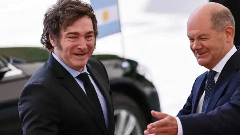 Encuentro clave en Berlín: Milei se reúne con el canciller alemán&nbsp;Scholz