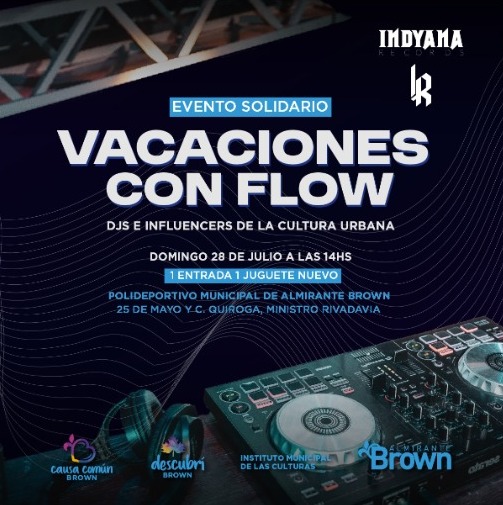 Llega «Vacaciones con Flow»: Lauty Gram, Gusty DJ, Juli Savioli y más artistas darán un show gratuito a&nbsp;beneficio