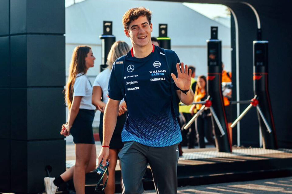 Excelente trabajo de Franco Colapinto en su primer día como piloto de Williams en el circuito de&nbsp;Monza