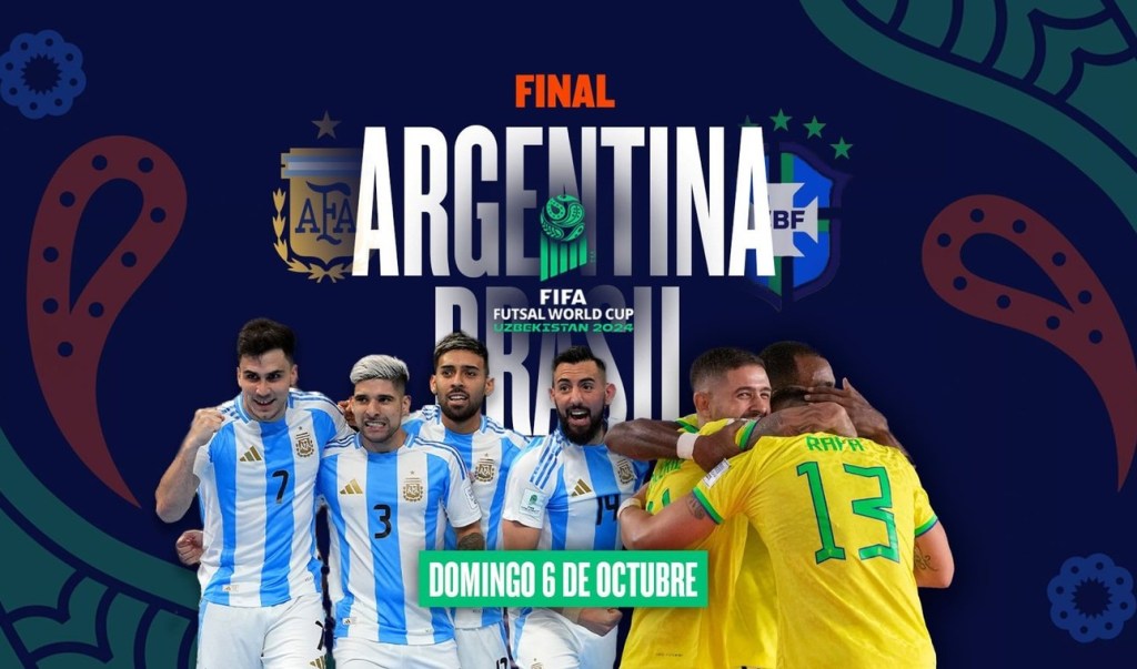 Argentina se enfrenta a Brasil en la final del Mundial de Futsal&nbsp;2024