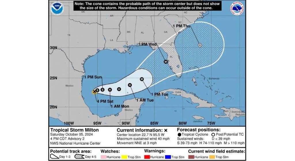 Huracán Milton amenaza con impacto devastador en Florida: Tampa, en alerta&nbsp;máxima