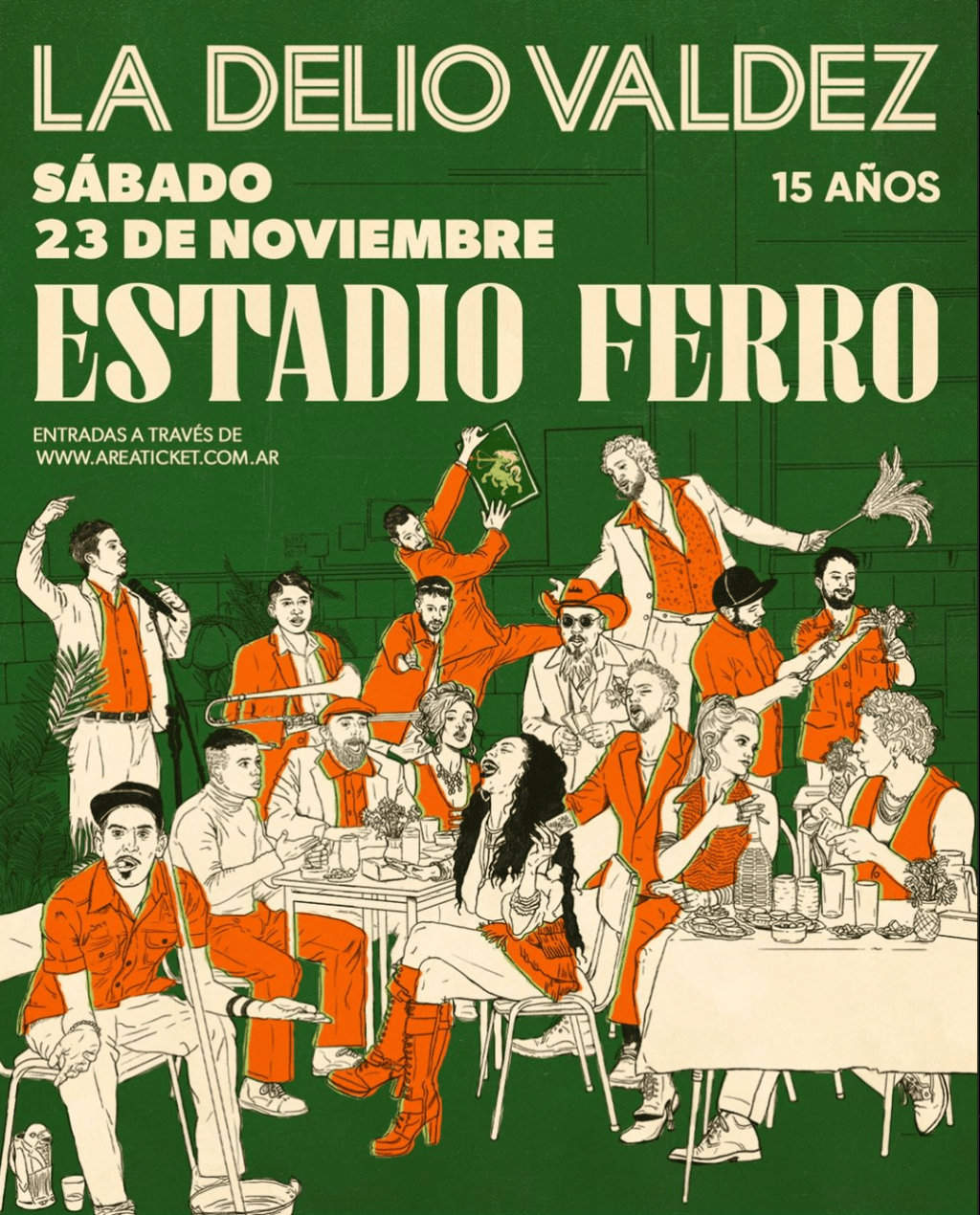 La Delio Valdez celebra 15 años con un show histórico en&nbsp;Ferro