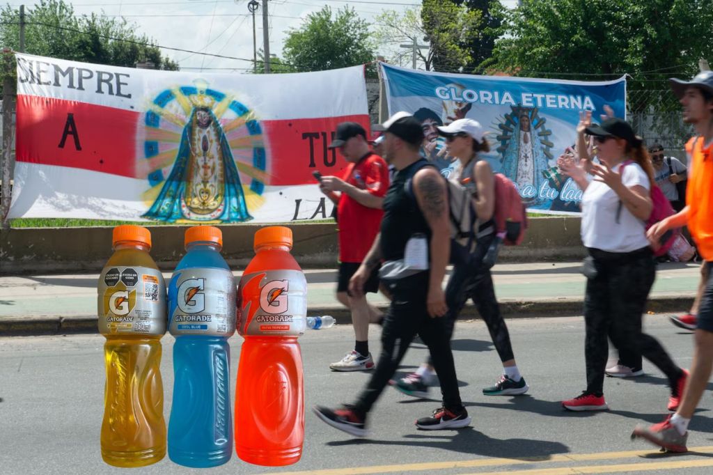 La curiosa publicidad de Gatorade durante la peregrinación a&nbsp;Luján