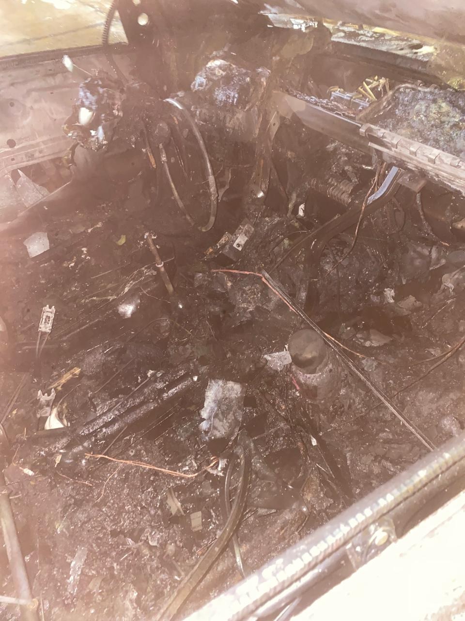 Villa Lugano: se incendió un auto con cuatro pasajeros a&nbsp;bordo