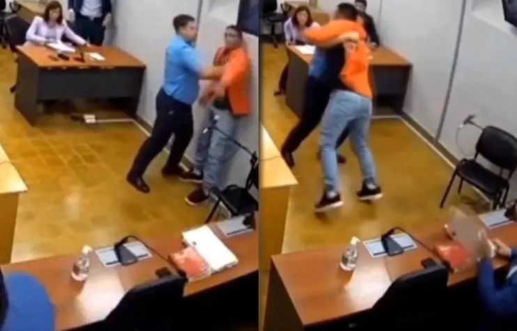 San Juan: Un preso intentó atacar a un fiscal en plena&nbsp;audiencia